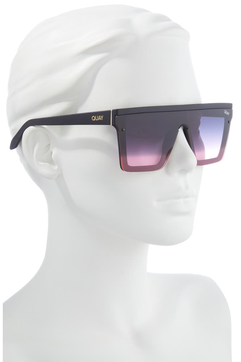 Hindsight 142mm Shield Sunglasses, Alternate, color, BLK BLKPNK