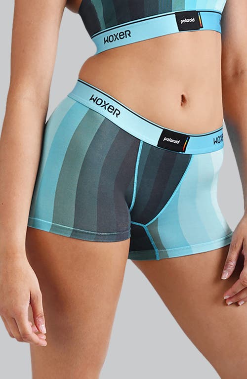Woxer Star Ultra-soft 3-inch Boxer Briefs In Blue