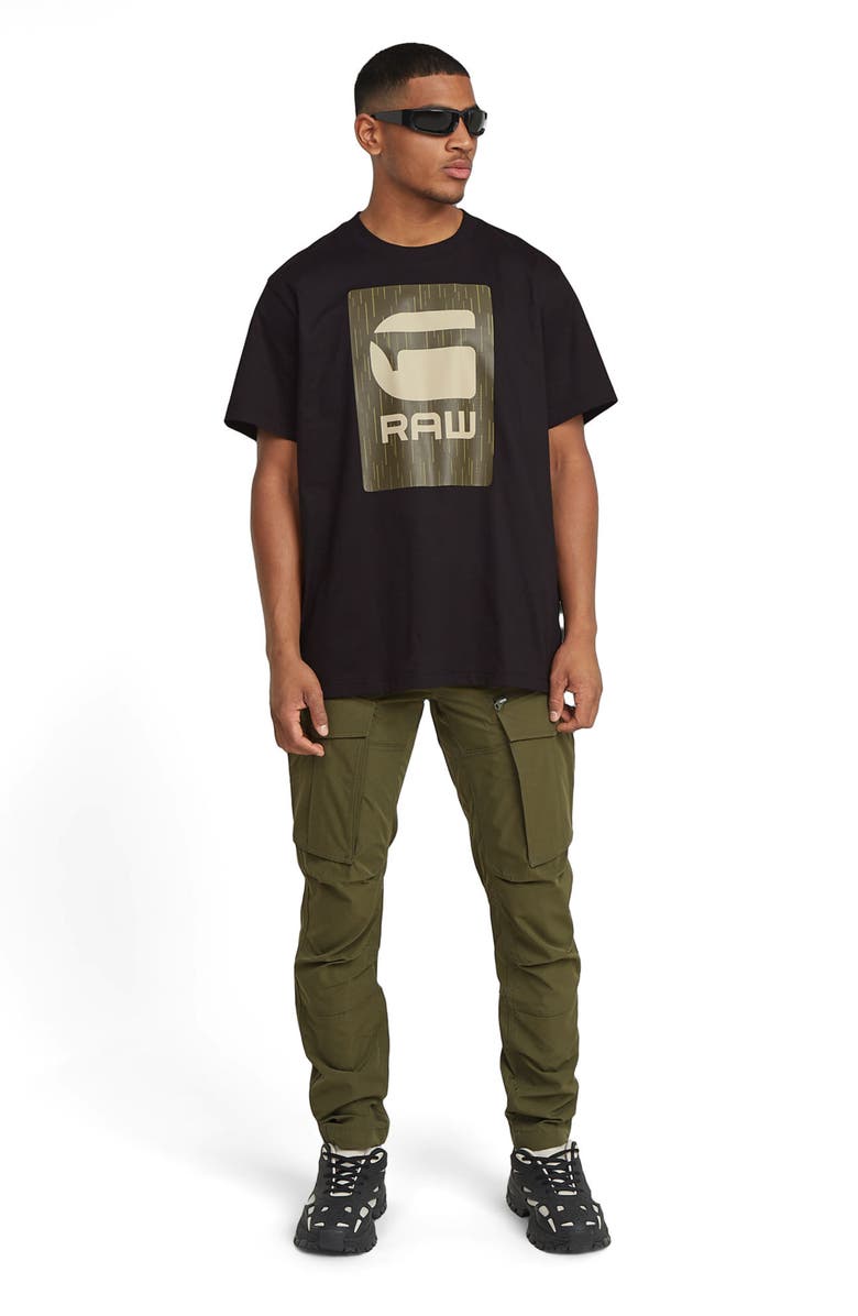 G-STAR Burger Box Rain Loose Organic Cotton Graphic T-Shirt, Alternate, color,