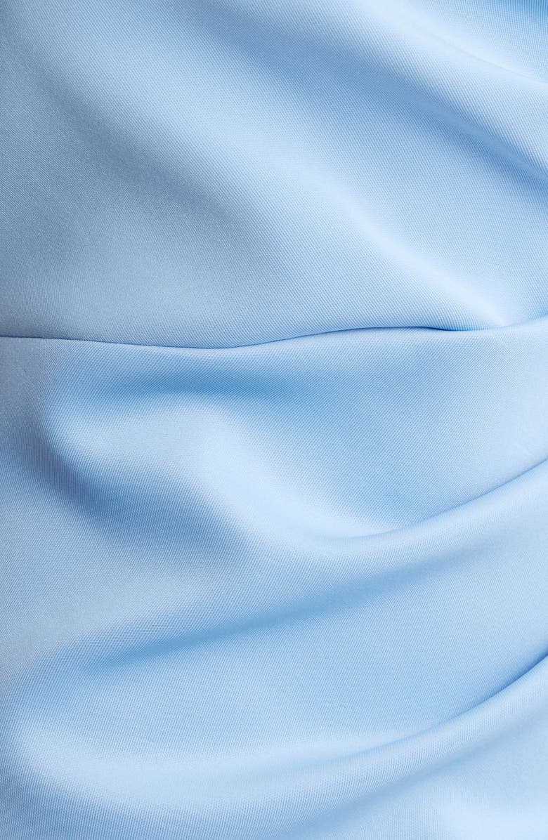 Eliza J One-Shoulder Ruched Gown, Alternate, color, Lake