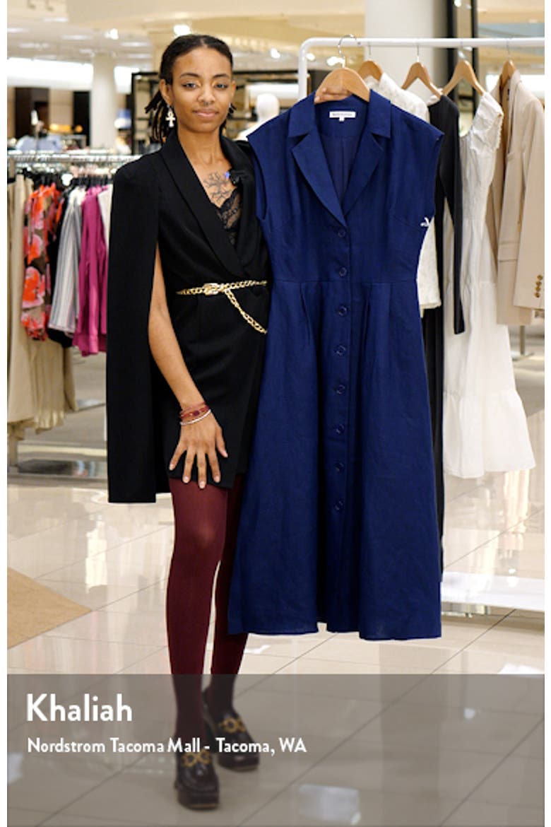 Zienna Linen A-Line Dress video