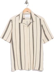 DENIM AND FLOWER Stripe Camp Shirt