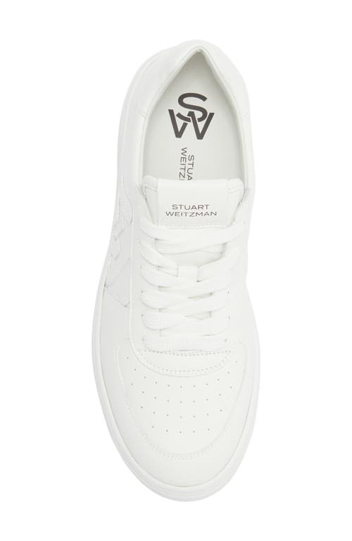 Stuart Weitzman Courtside Sneaker In White