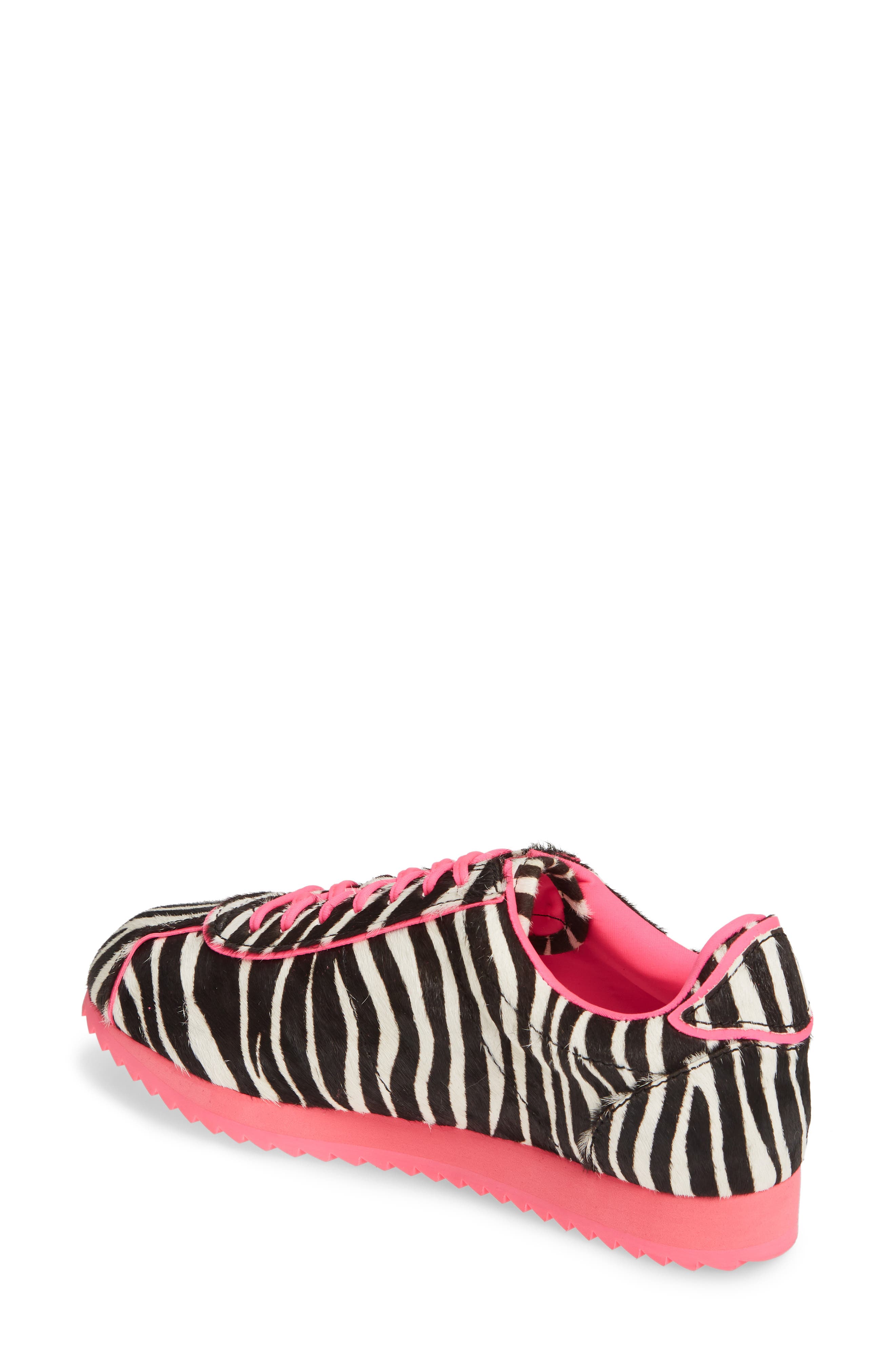 Sprinter-B Rally Sneaker, Alternate, color, BLACK WHITE/ ZEBRA FUCHSIA