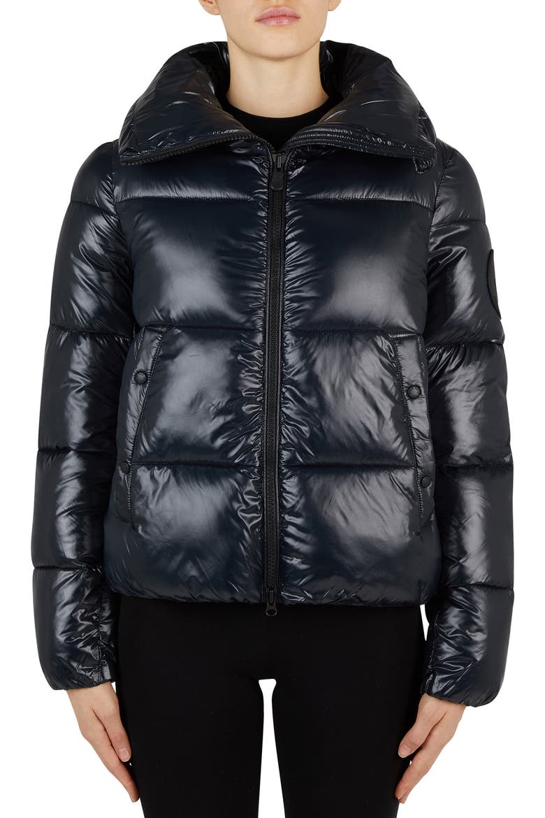 Luck Puffer Jacket, Main, color, BLACK
