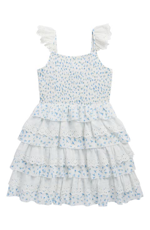 Kids' Smocked Bodice Tiered Dress (Little Kid & Big Kid)