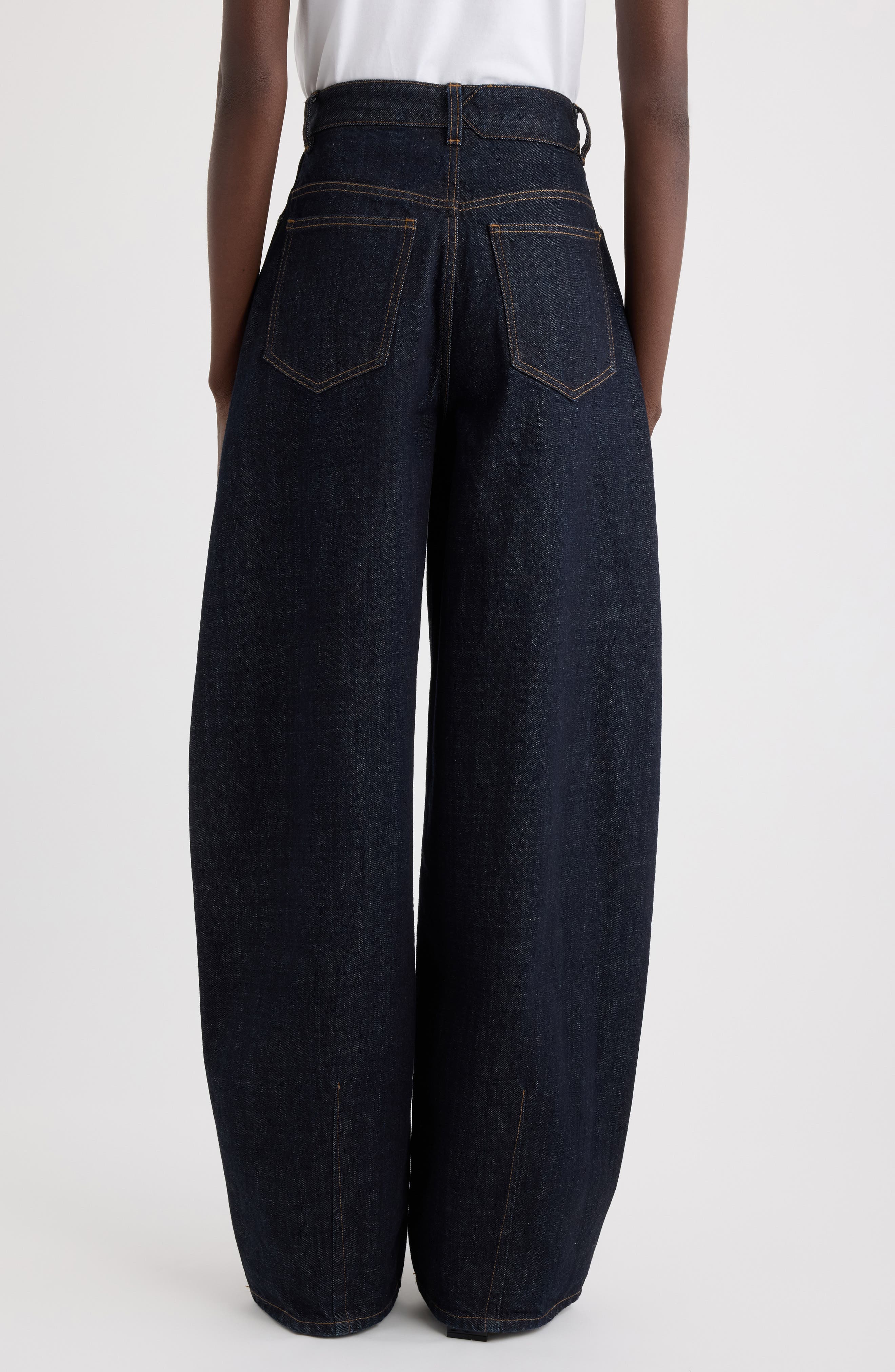 Jacquemus Le de-Nîmes Ovalo Wide Leg Jeans (Women) | Nordstrom