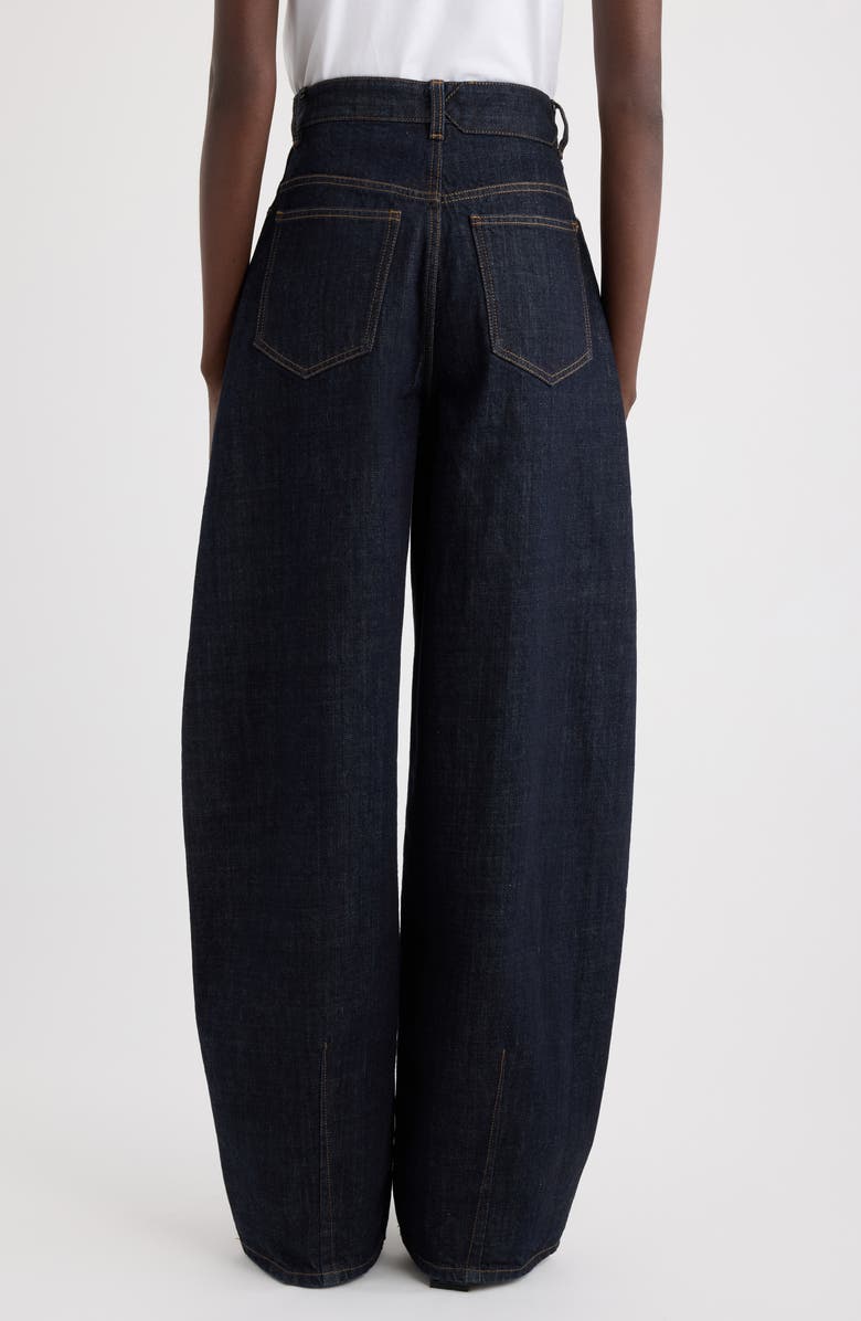 Jacquemus Le de-Nîmes Ovalo Wide Leg Jeans, Alternate, color, Dark Navy