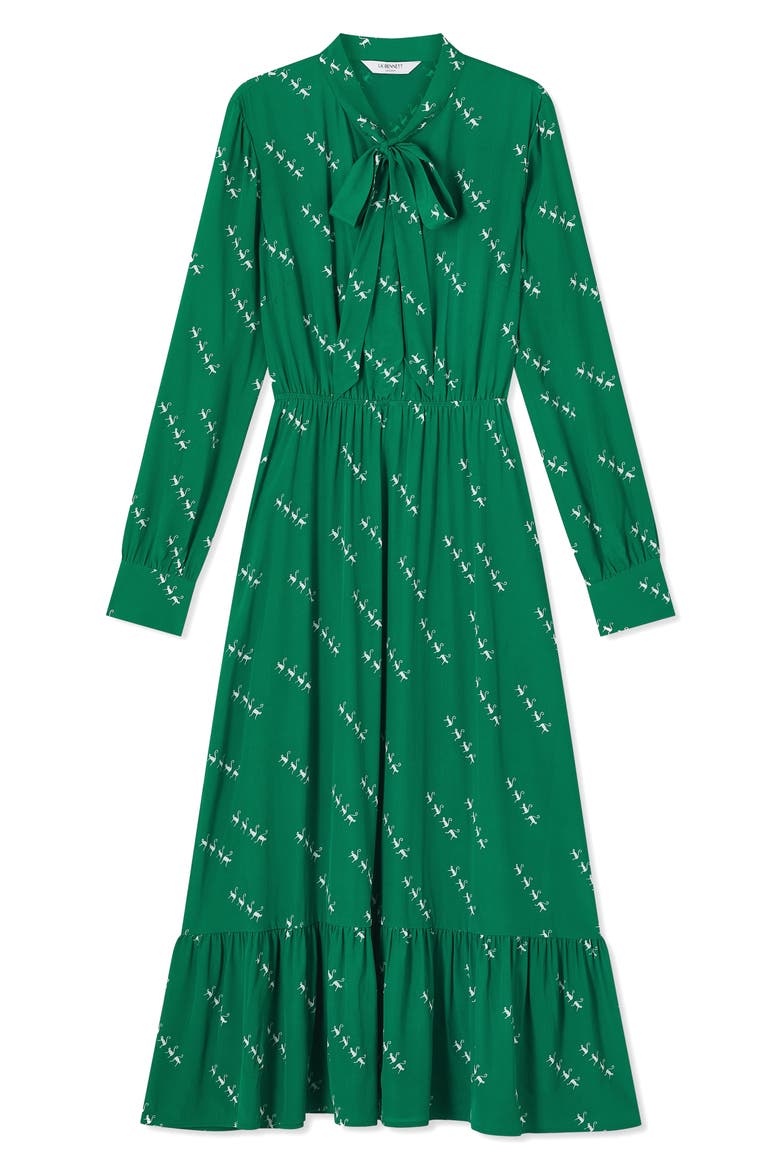Bridget Long Sleeve Dress, Alternate, color, MUL-GREEN/CREAM
