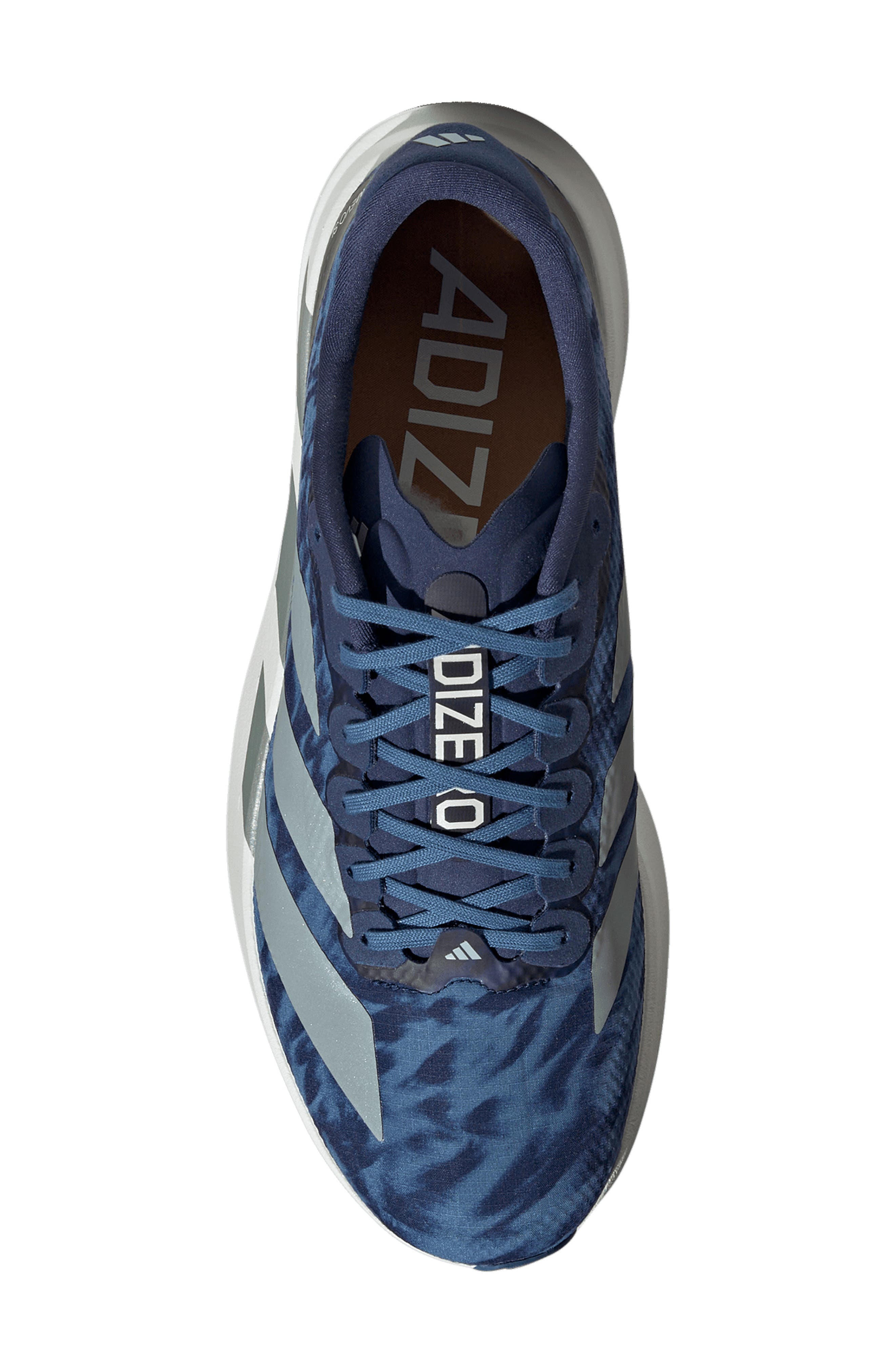 Adizero Evo SL Woven Running Shoe, Alternate, color, TECH INDIGO