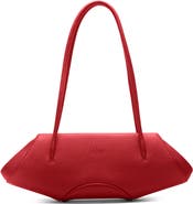 behno Mini Elizabeth Baguette Pebble Leather Shoulder Bag