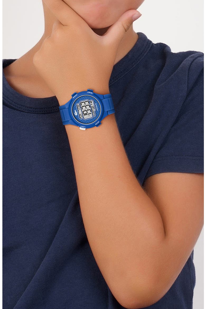 Kids' LC33 Silicone Strap Watch, 34mm, Alternate, color, BLUE