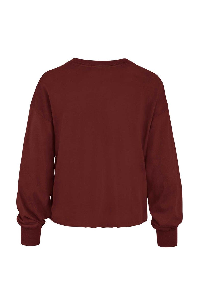 '47 Women's '47 Crimson Alabama Crimson Tide Bottom Line Parkway Long Sleeve High Waist T-Shirt, Alternate, color,