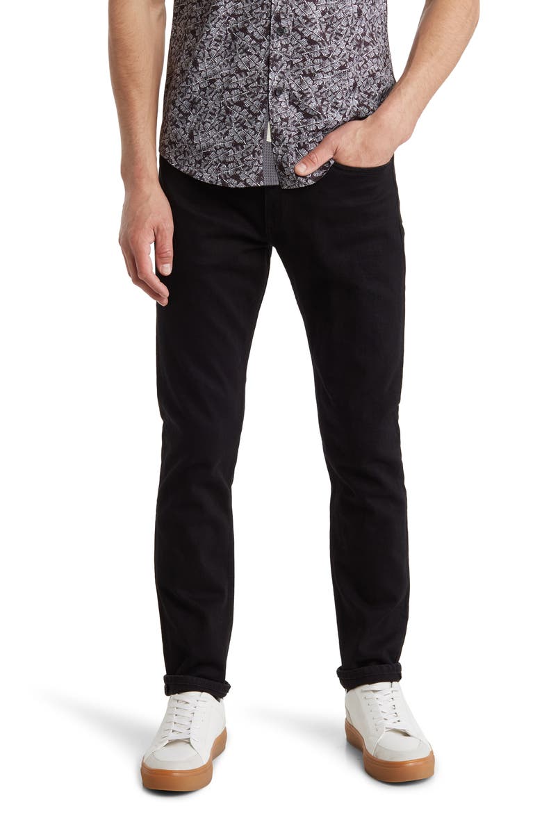 Fit 2 Slim Fit Jeans, Main, color, BLACK