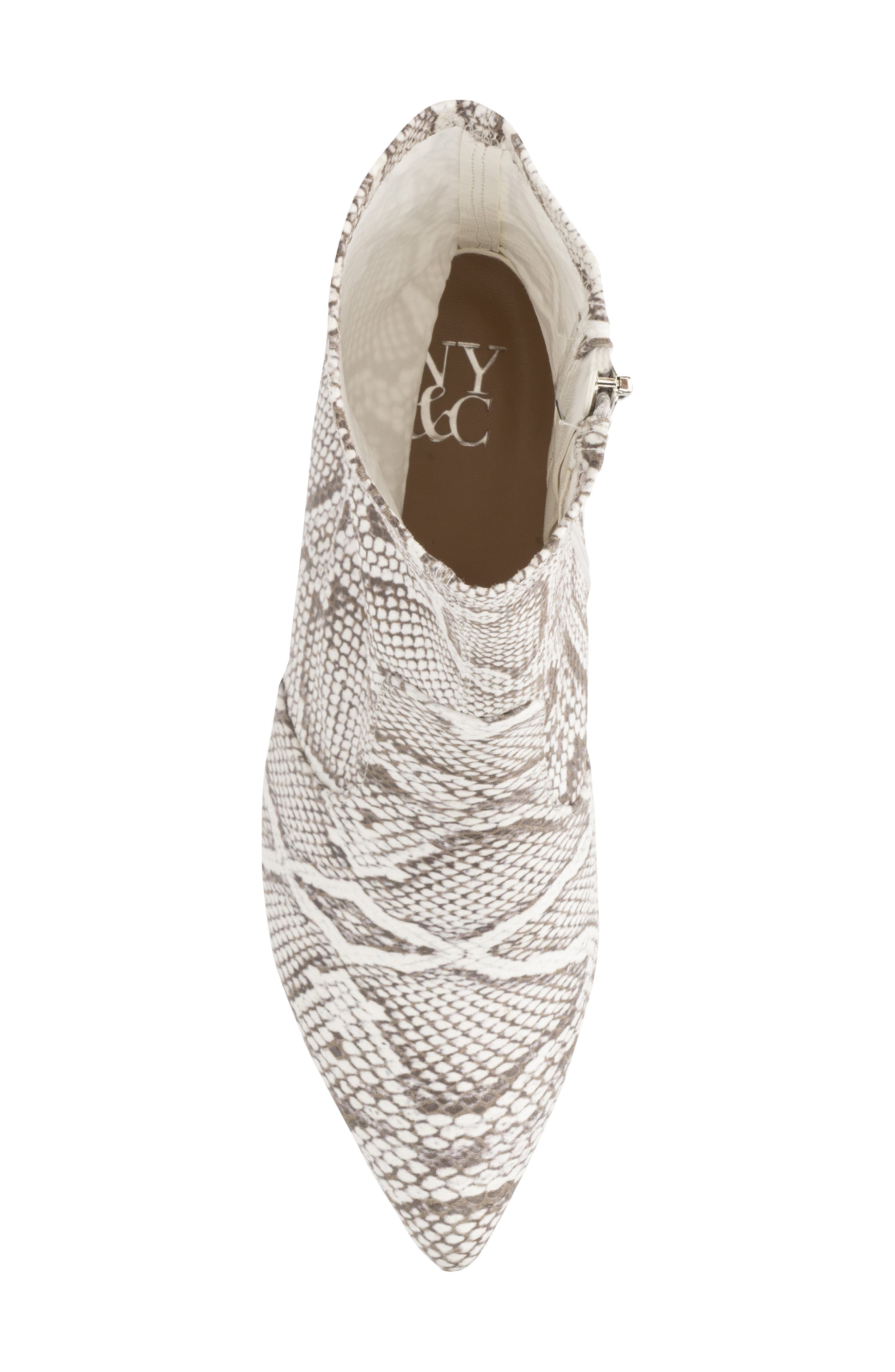 NEW YORK AND COMPANY Xandra Pointed Toe Bootie, Alternate, color, Bone