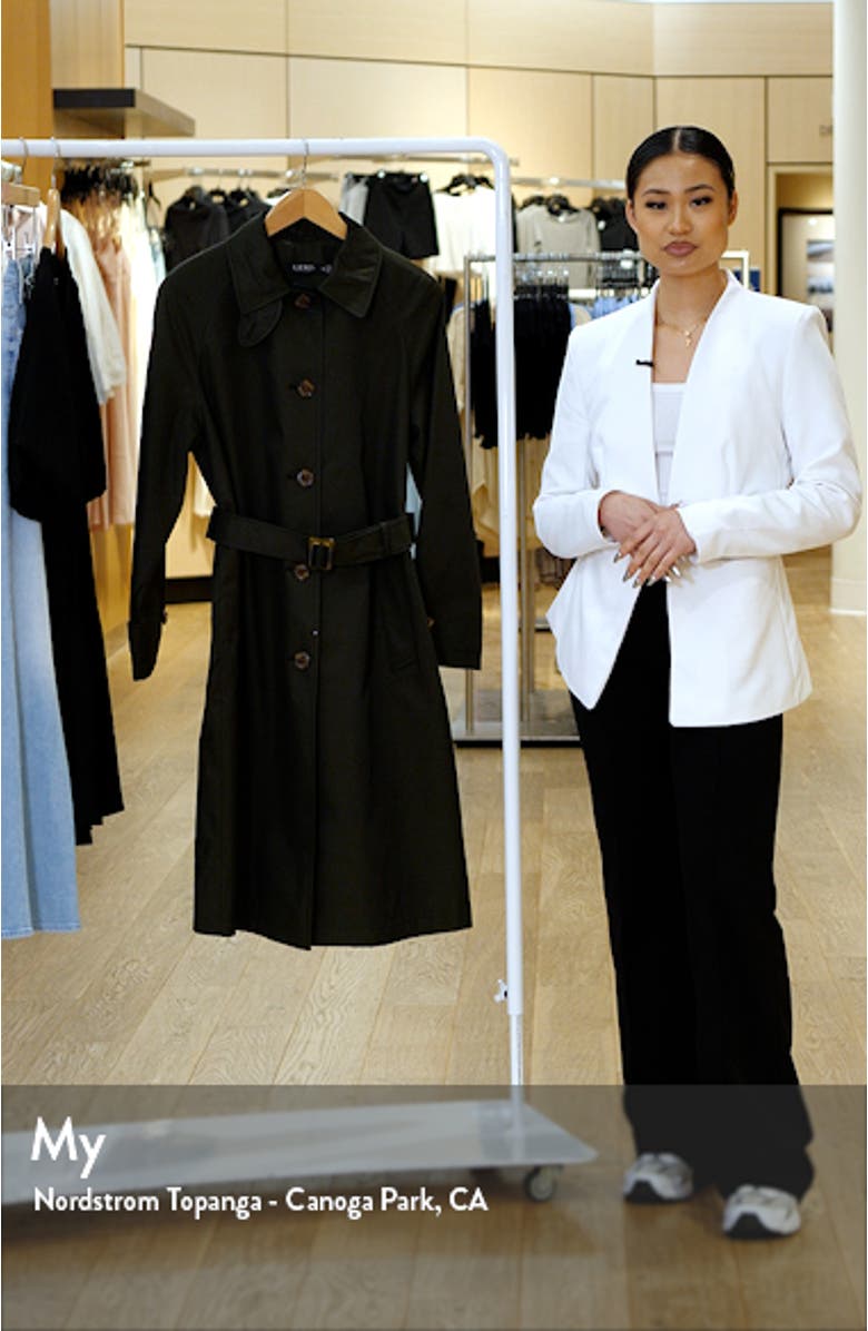 Water Resistant Belted Single Breasted Trench Coat, sales video thumbnail