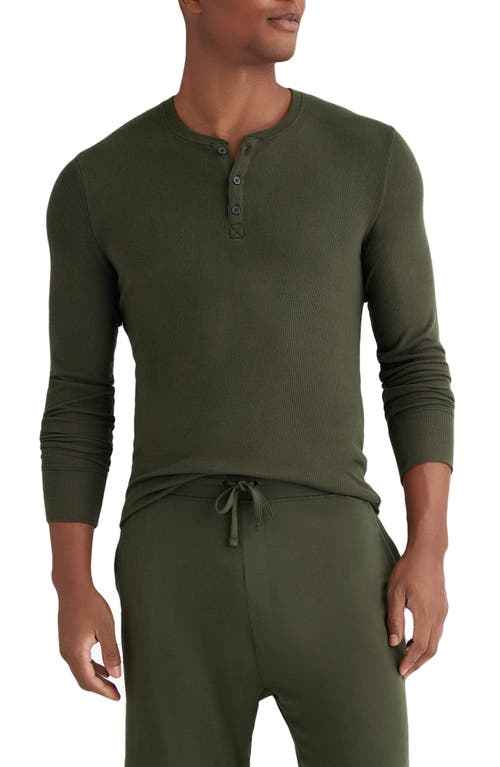 Tommy John Lounge Long Sleeve Henley in Rosin 