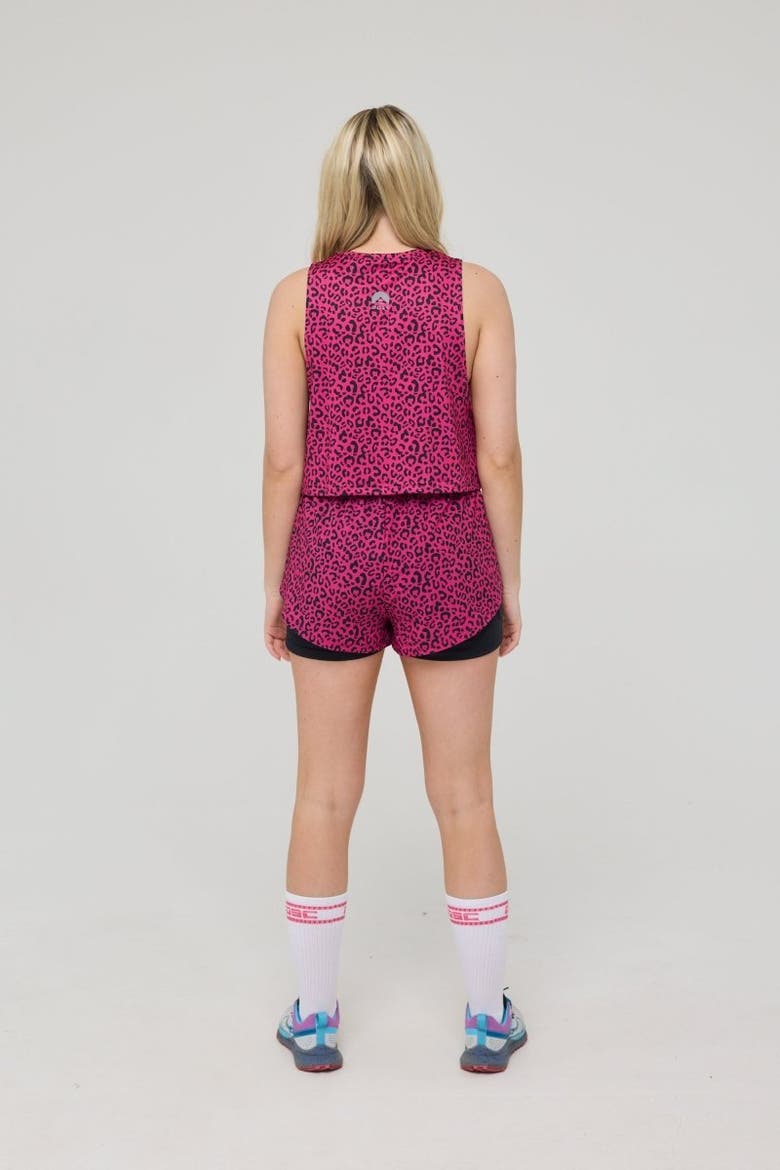 Infinite Cropped Tank Top - Pink Leopard, Alternate, color, Pink Leopard