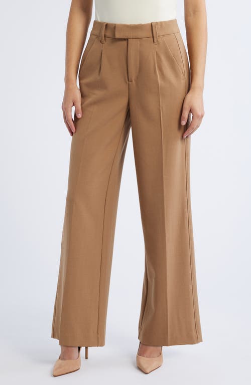 Wit & Wisdom 'Ab'Solution Skyrise Wide Leg Pants in Butter Toffee 