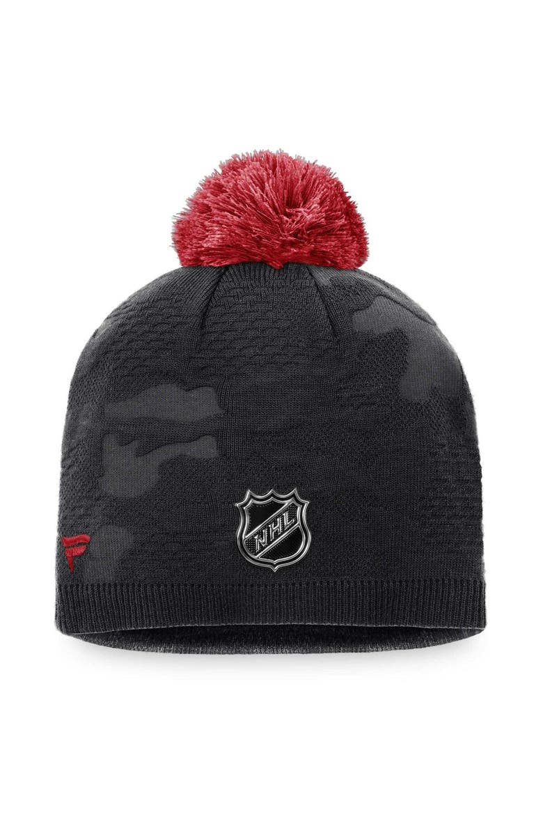FANATICS Women's Fanatics Branded Black Ottawa Senators Authentic Pro Team Locker Room Beanie with Pom, Alternate, color,