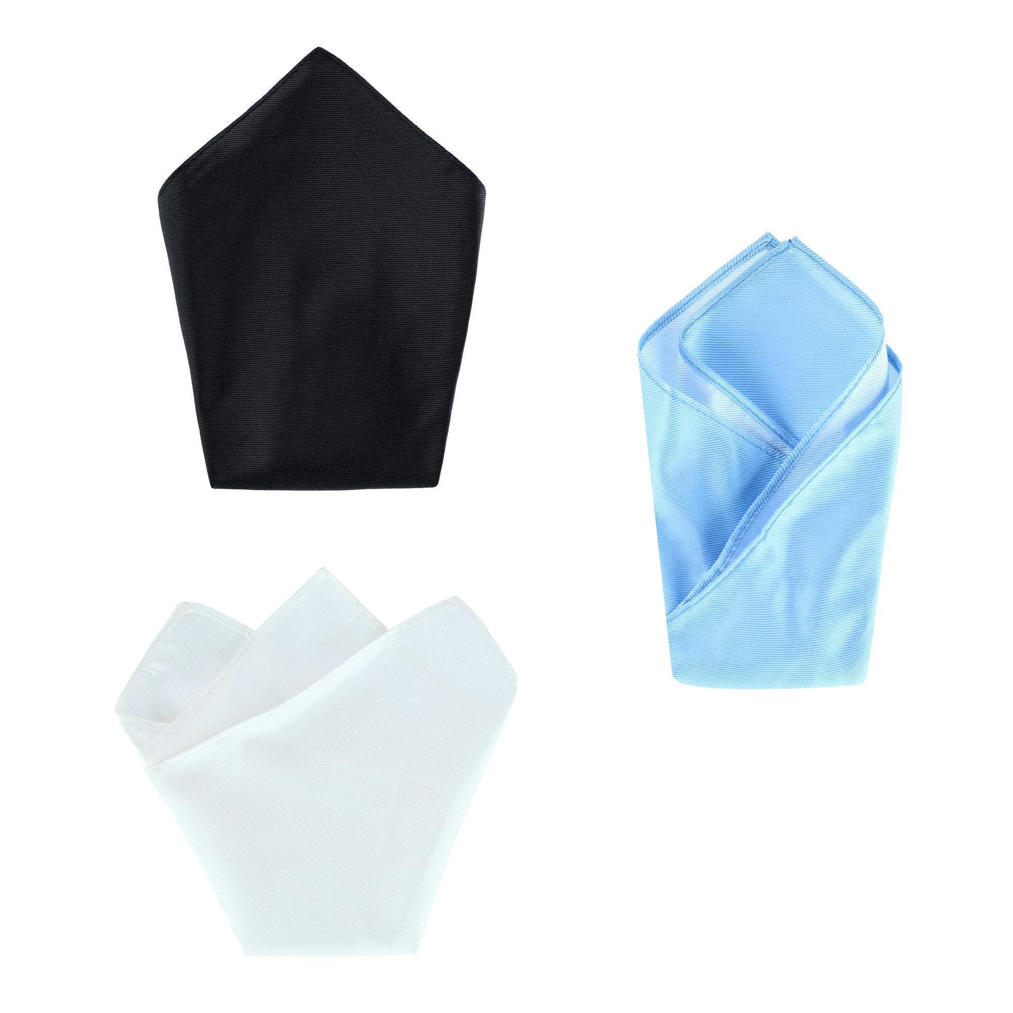 selected Black, Light Blue, White