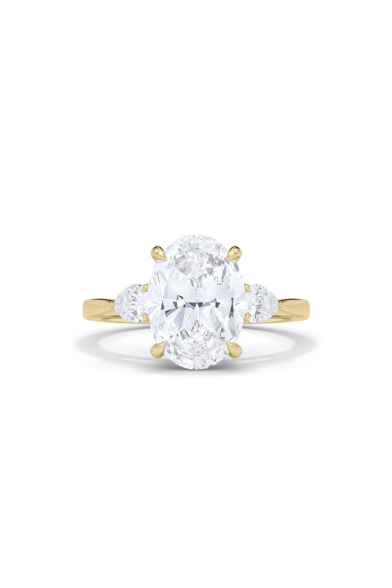 Oval & Pear Cut Lab Grown Diamond Ring, Alternate, color, 18K YELLOW GOLD