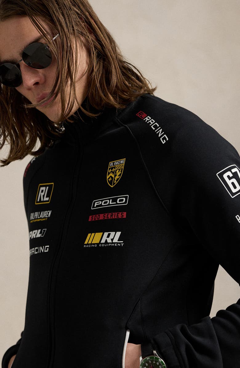 Polo Ralph Lauren Quilted Stretch Double-Knit Track Jacket, Alternate, color, 