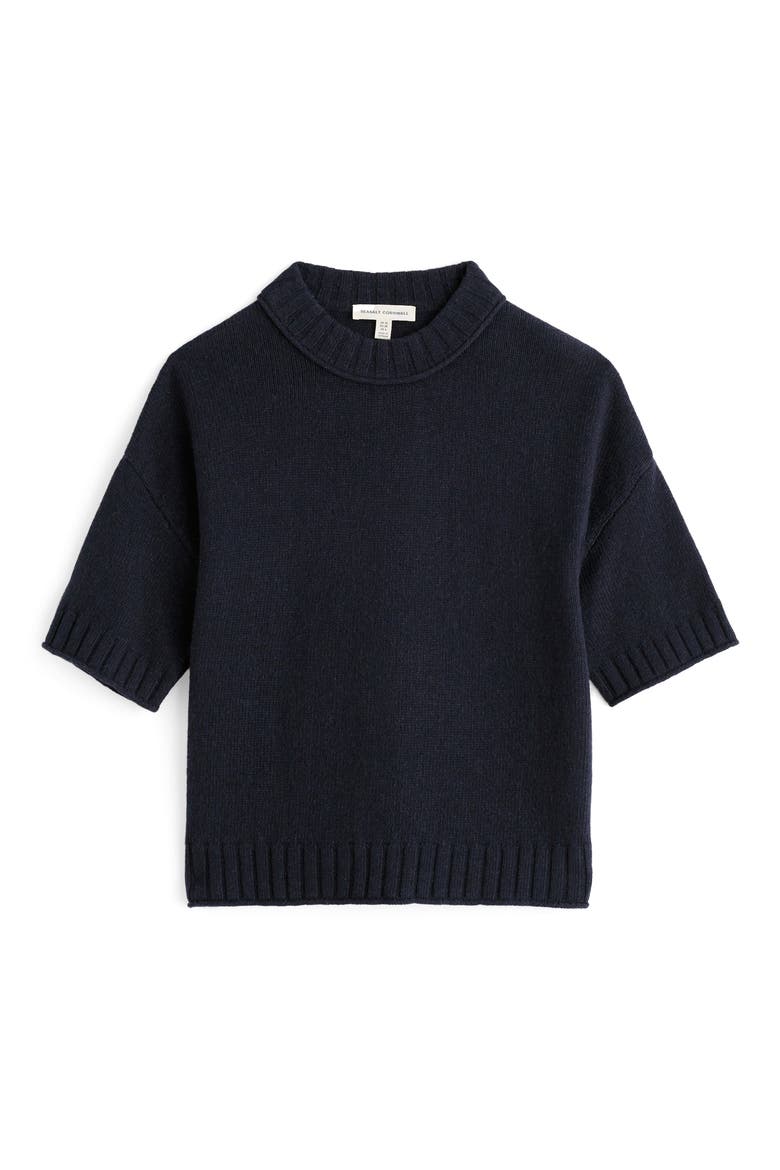 Fistral Short Sleeve Sweater, Alternate, color, MARITIME