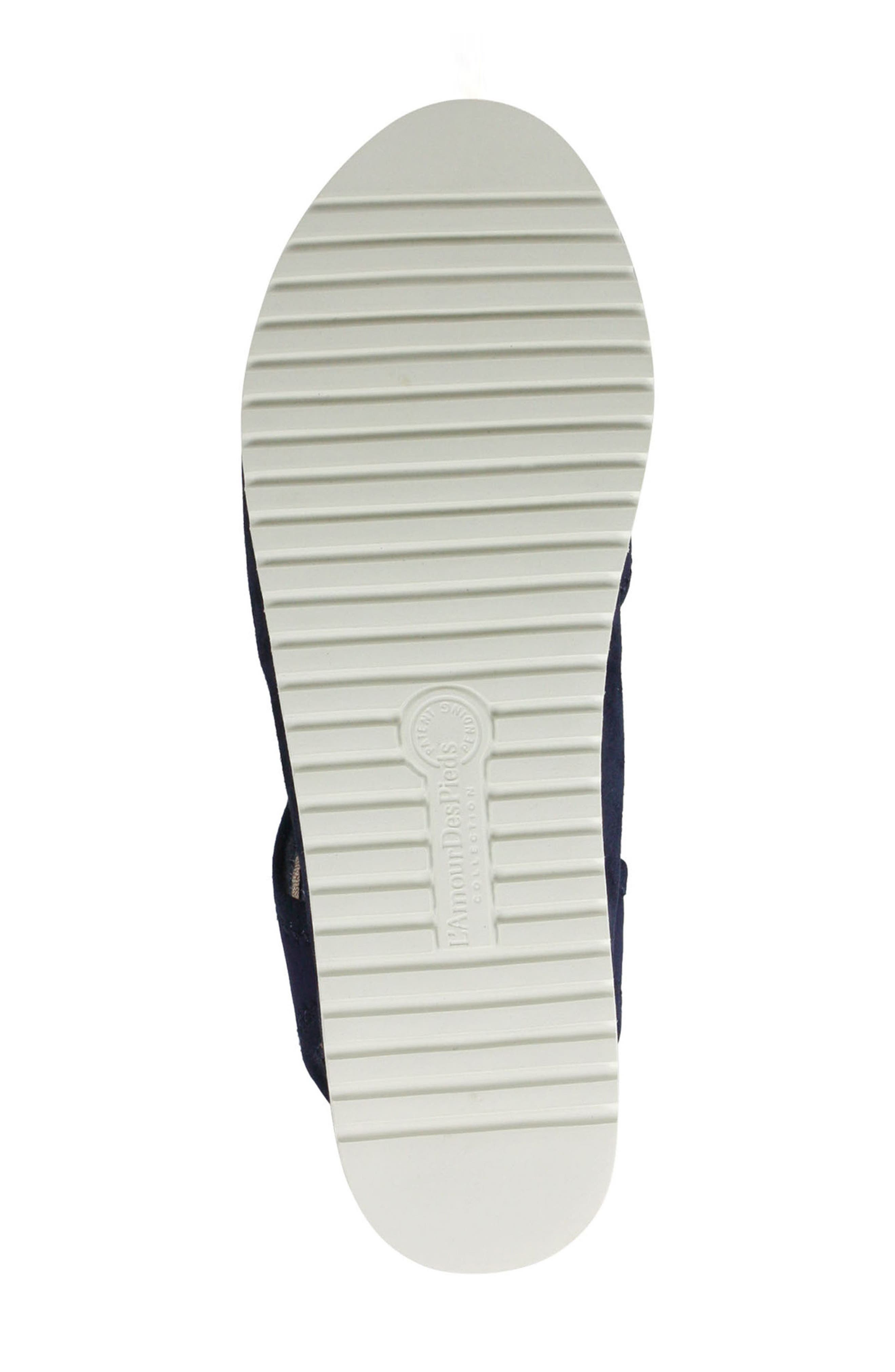 Amichai Wedge Sandal, Alternate, color, NAVY SPANDEX FABRIC