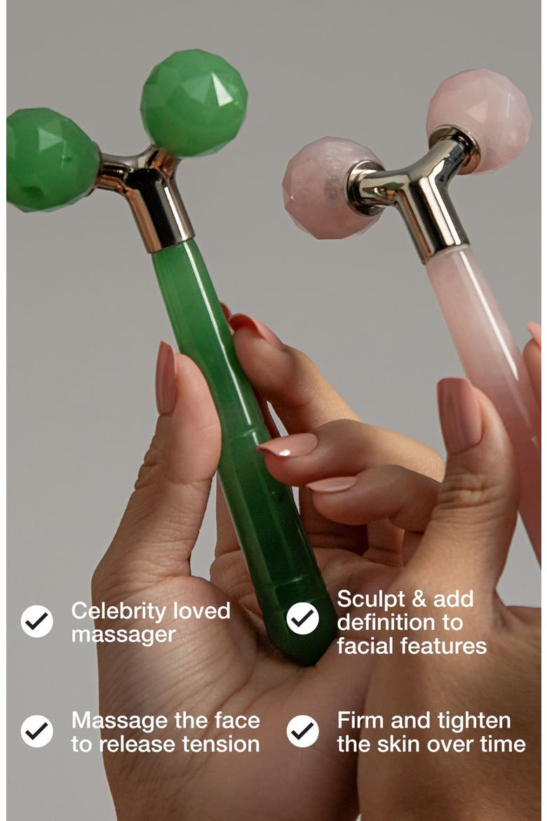 Jade Tension Melting Massager Tool, Alternate, color, ROSE QUARTZ