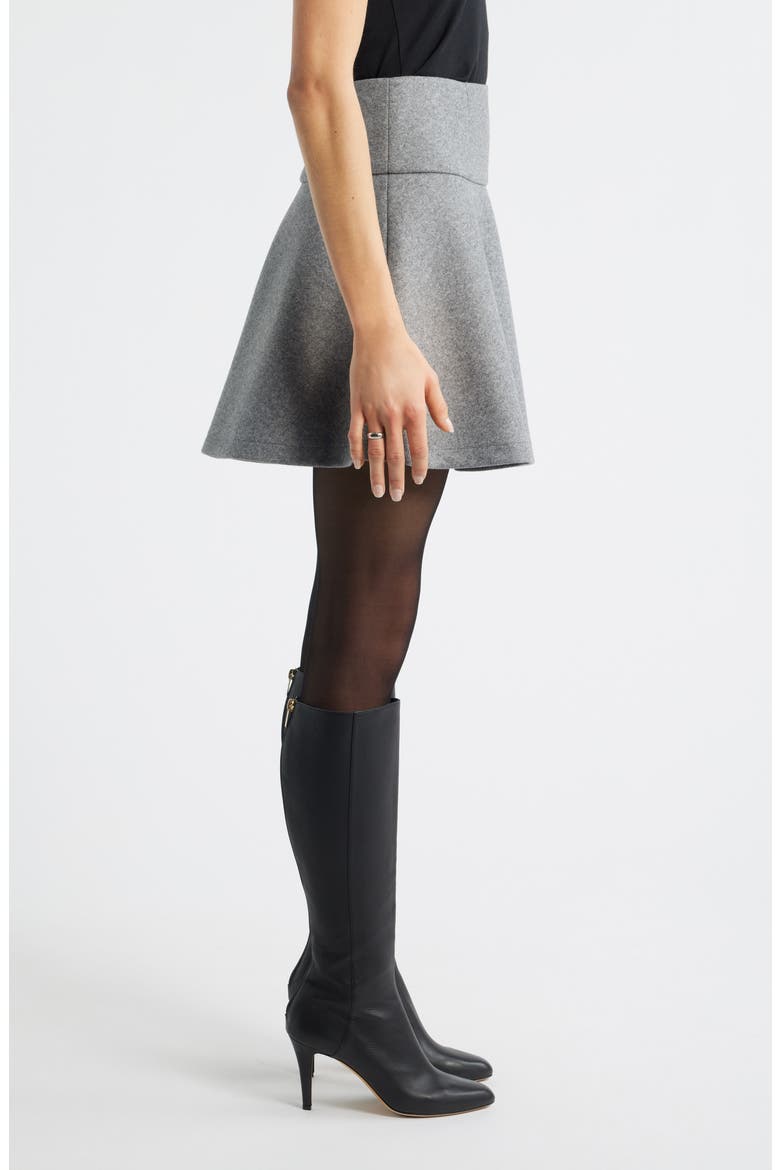Flare Miniskirt, Alternate, color, GREY DARK HEATHER