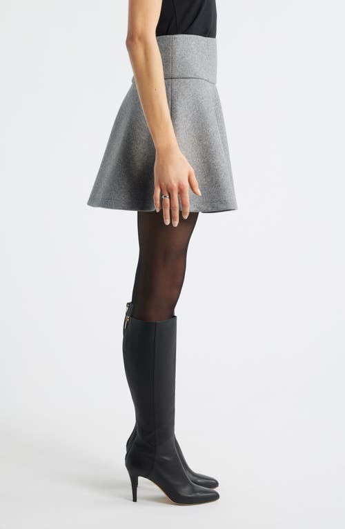 Treasure & Bond Flare Miniskirt In Gray