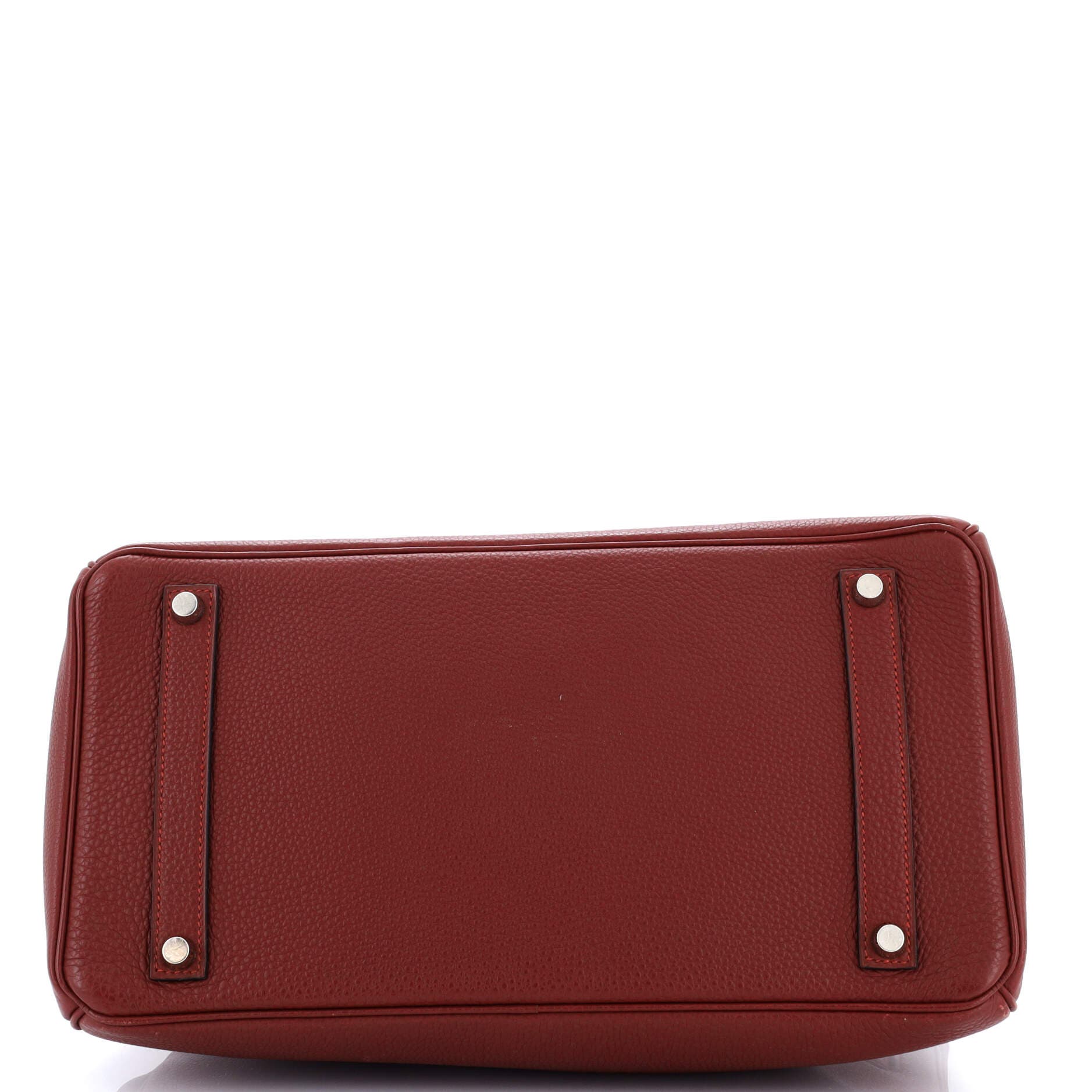 Pre-Owned Hermes Birkin Handbag Red Togo with Palladium Hardware 35, Alternate, color, Rouge H