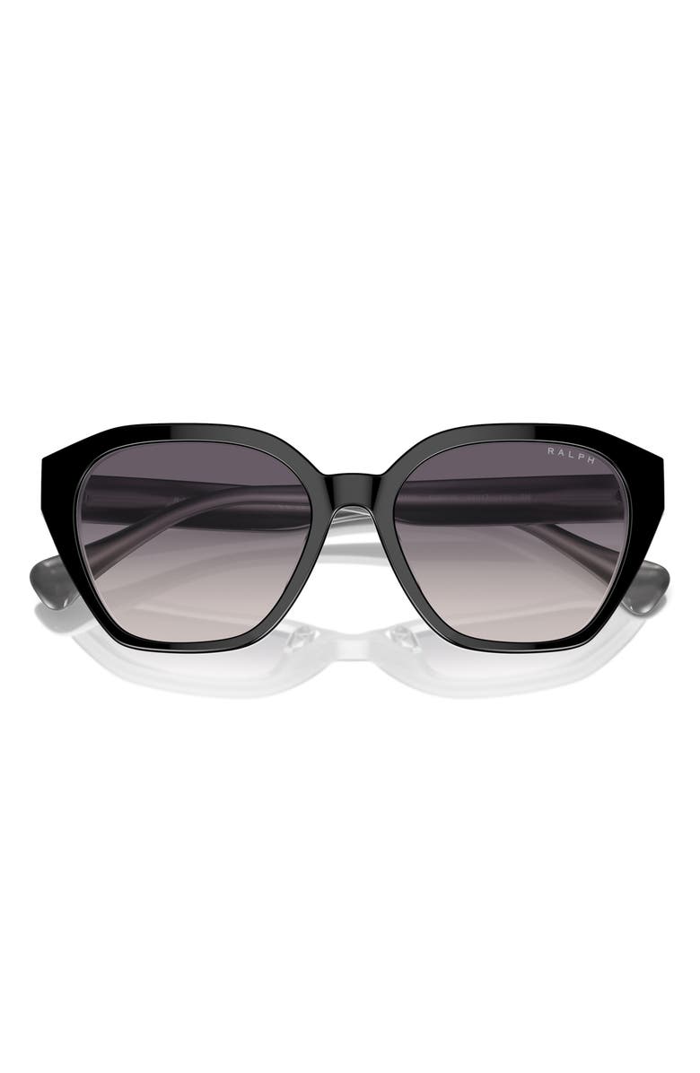 Ralph Lauren 54mm Cat Eye Sunglasses, Alternate, color, Black Opal Grey / Pink Grey