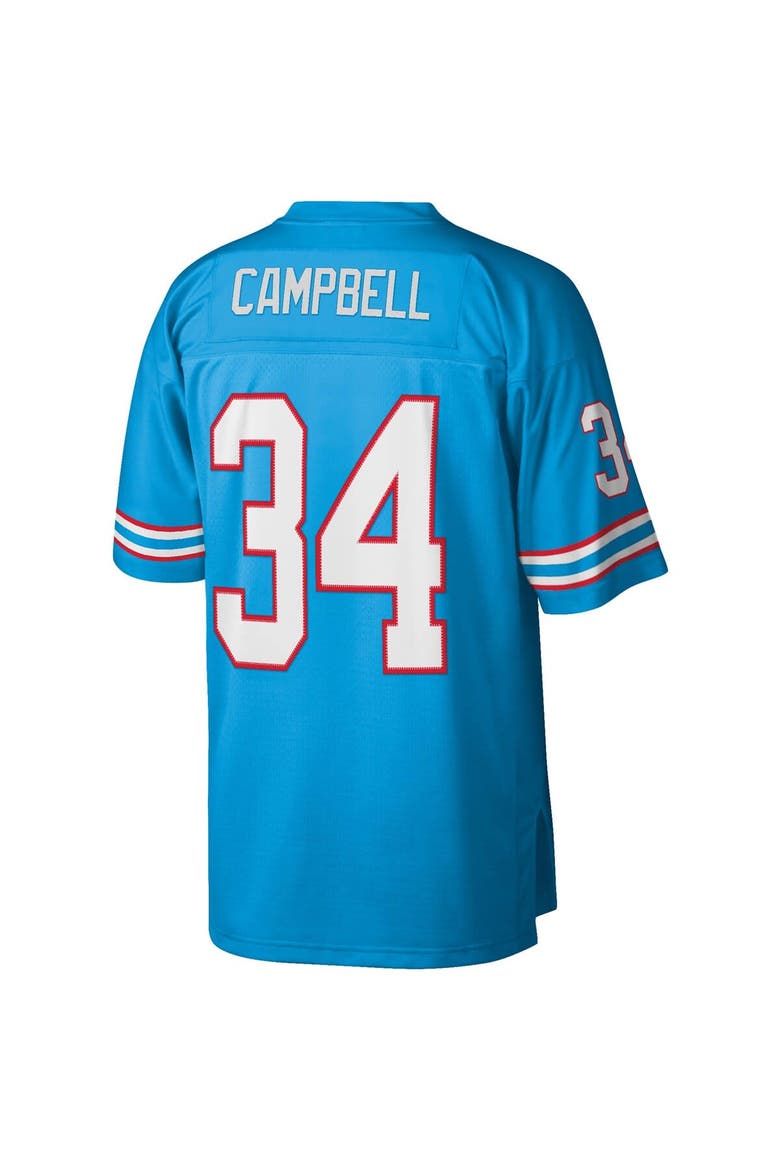 Men's Mitchell & Ness Earl Campbell Light Blue Houston Oilers Legacy Replica Jersey, Alternate, color, Light Blue