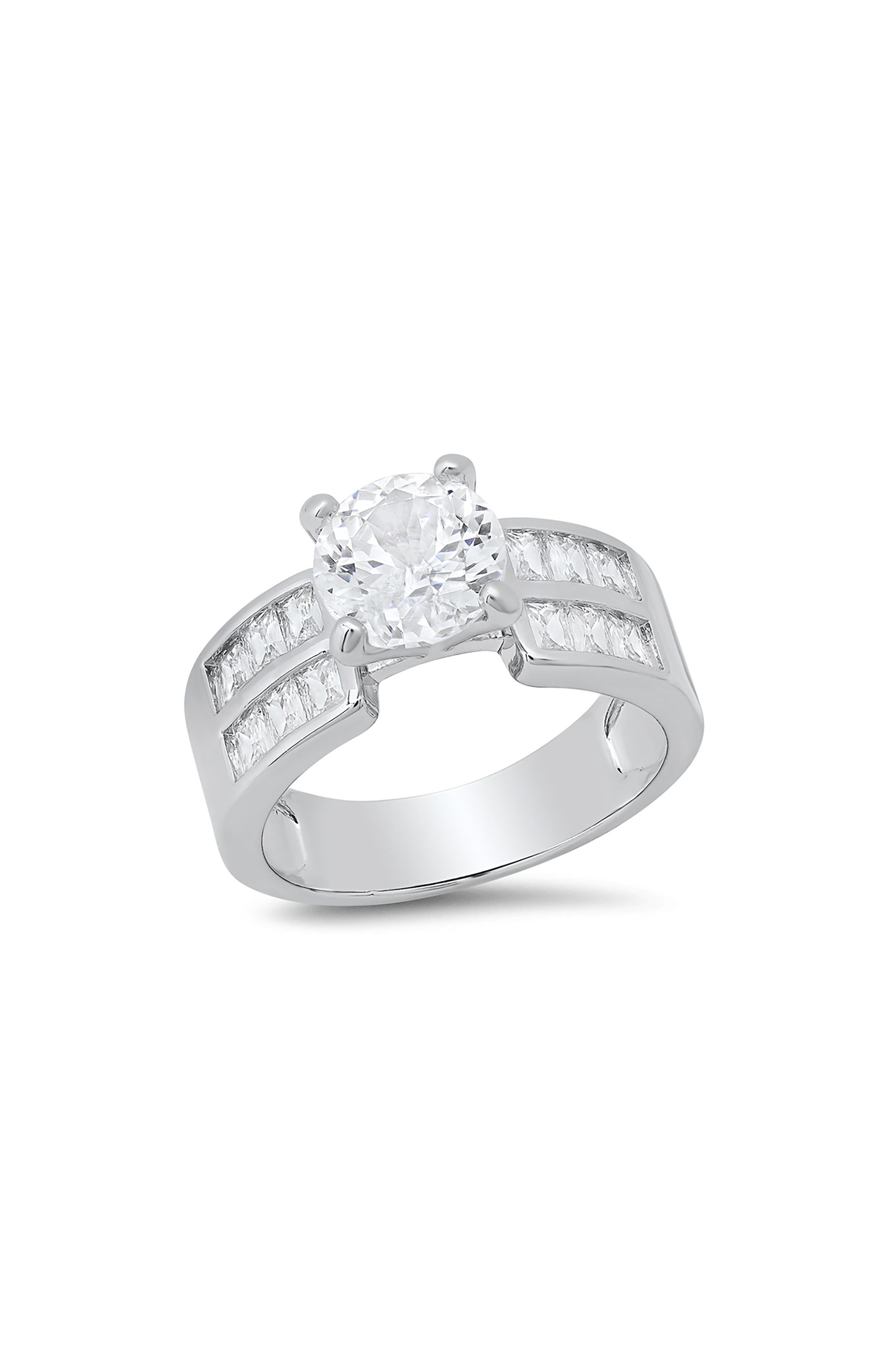 HMY JEWELRY Simulated Diamond Stacked Ring