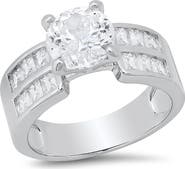 HMY JEWELRY Simulated Diamond Stacked Ring