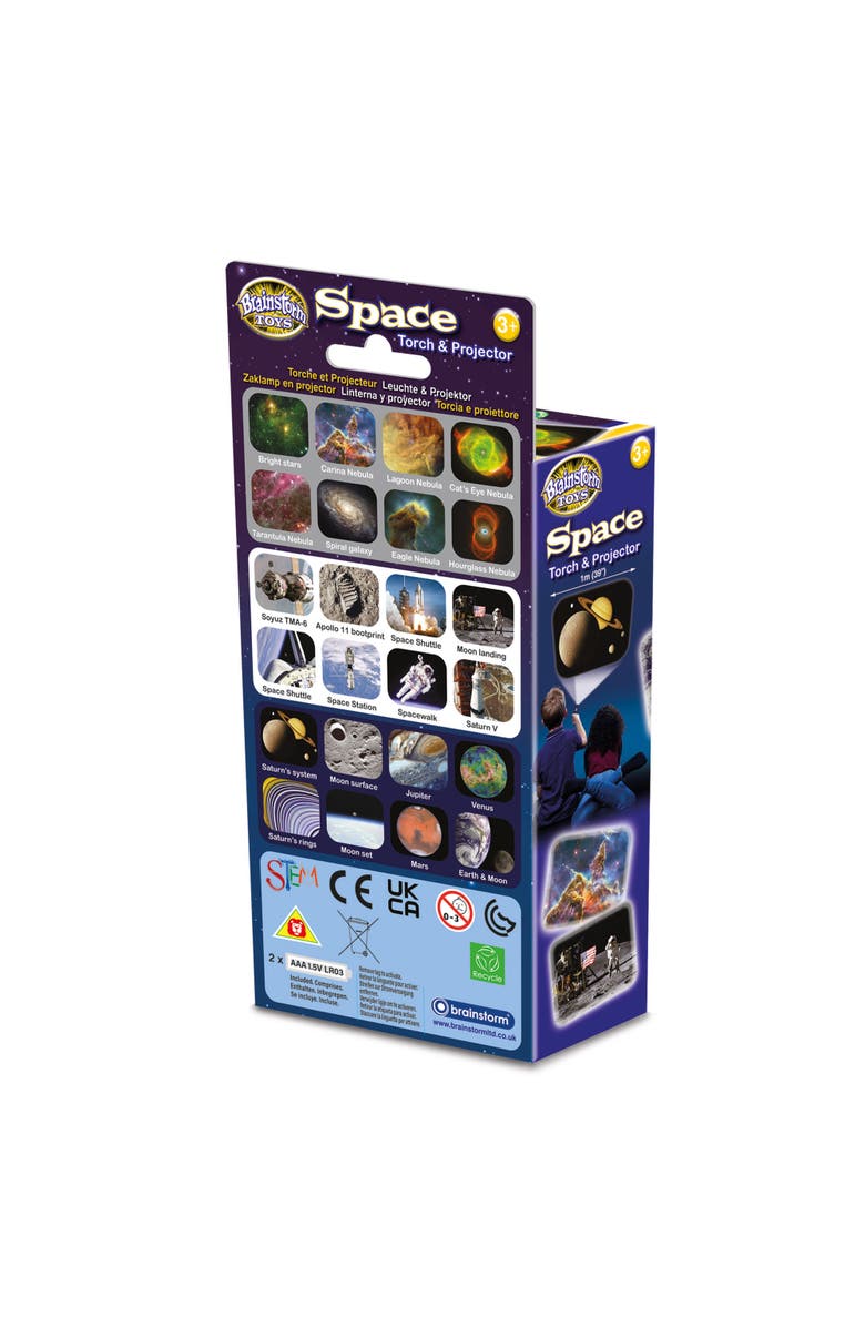 Brainstorm Toys Space Torch and Projector, Alternate, color, Multicolored