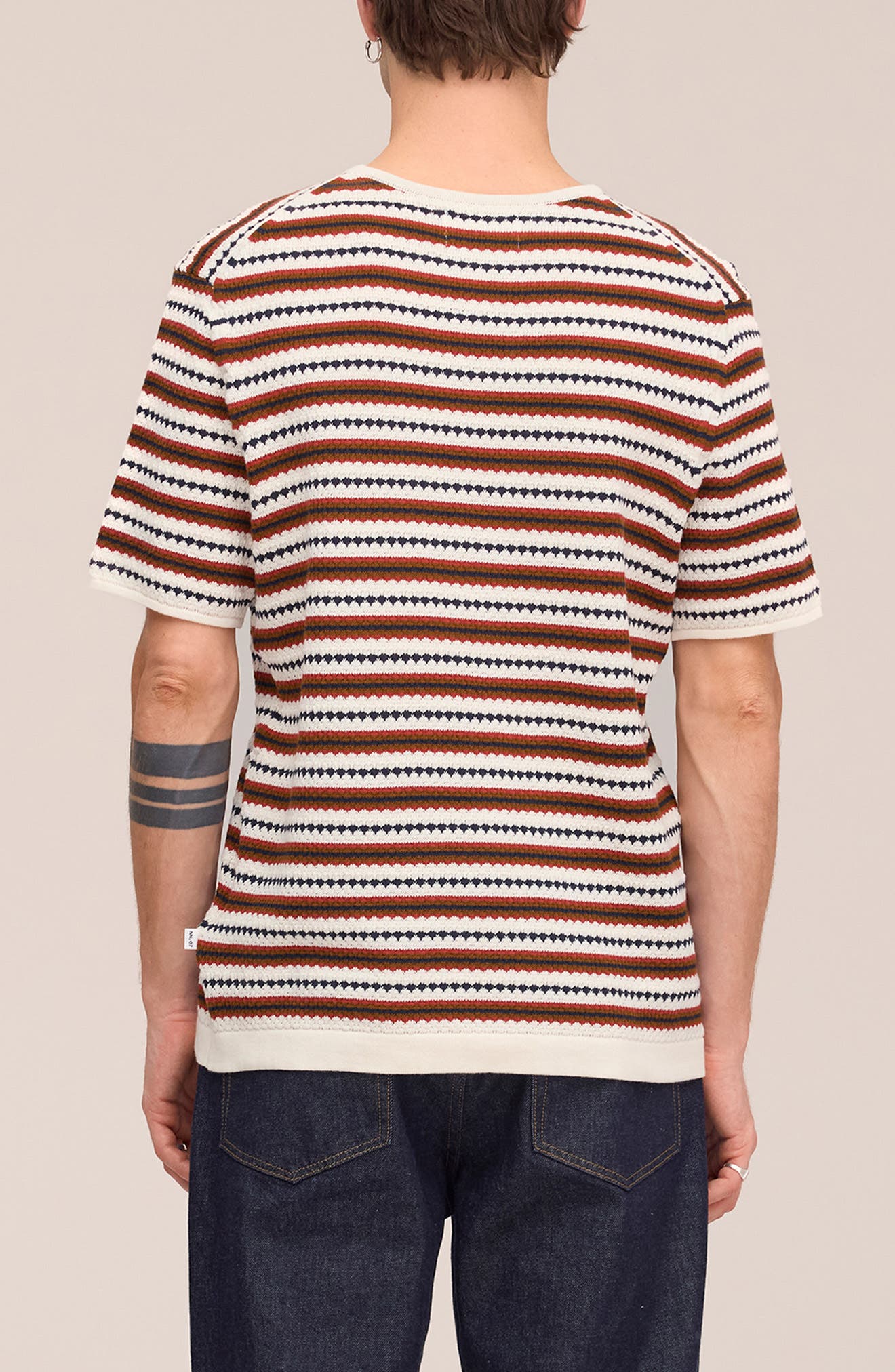 Bari 6686 Short Sleeve Organic Cotton Sweater - image 2