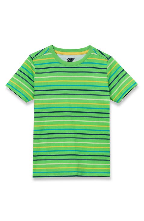 Boys Short Sleeve Stripe Crewneck Tee