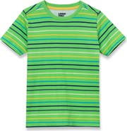 Lands' End Boys Short Sleeve Stripe Crewneck Tee