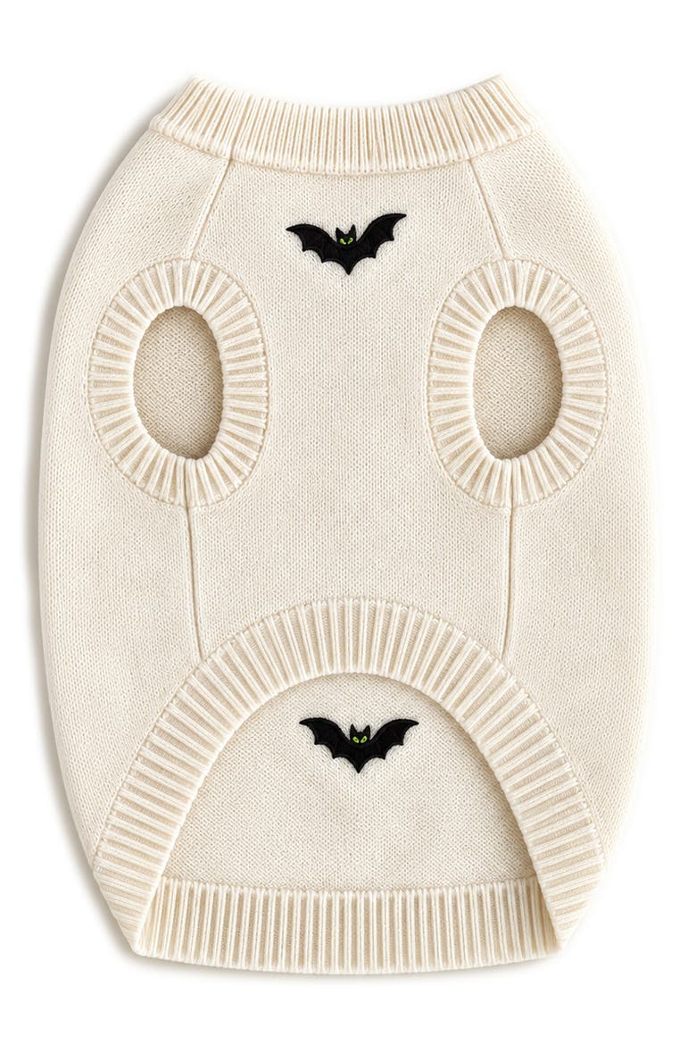Bat Dog Sweater, Alternate, color, CREAM