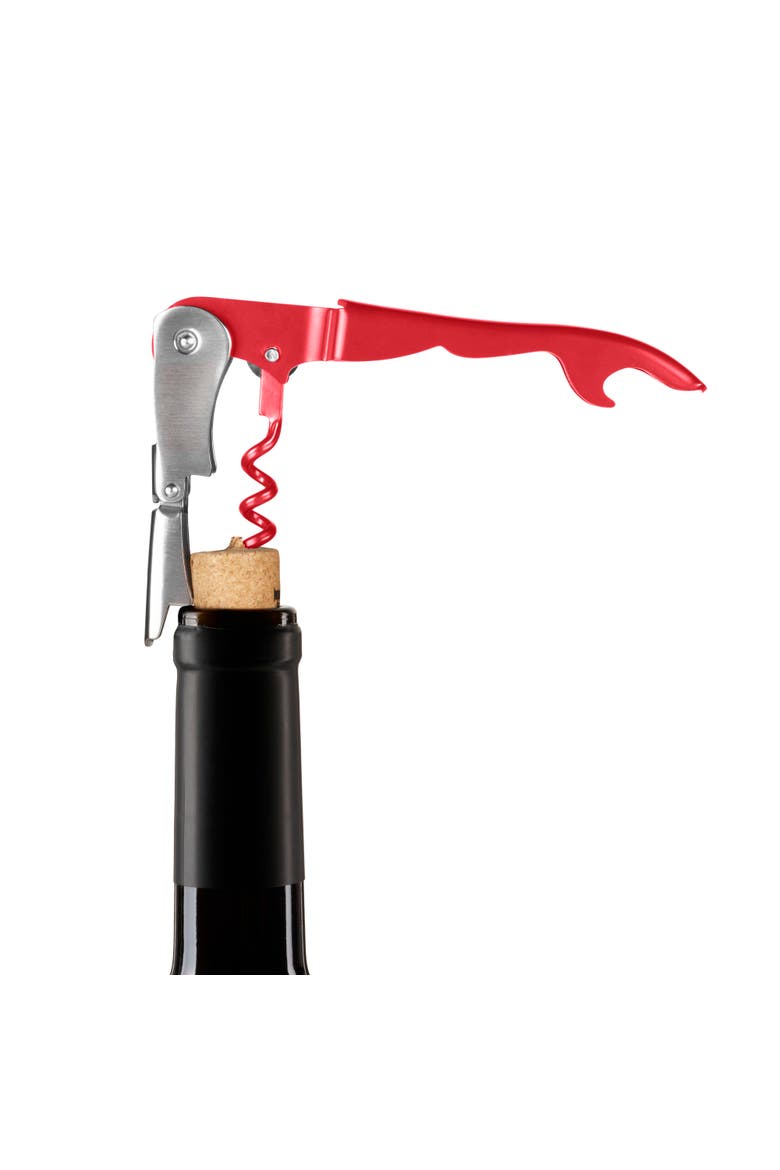 Double Hinge Corkscrew, Alternate, color, Raspberry