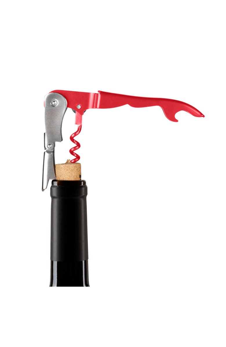 Innovine Double Hinge Corkscrew, Alternate, color, Raspberry