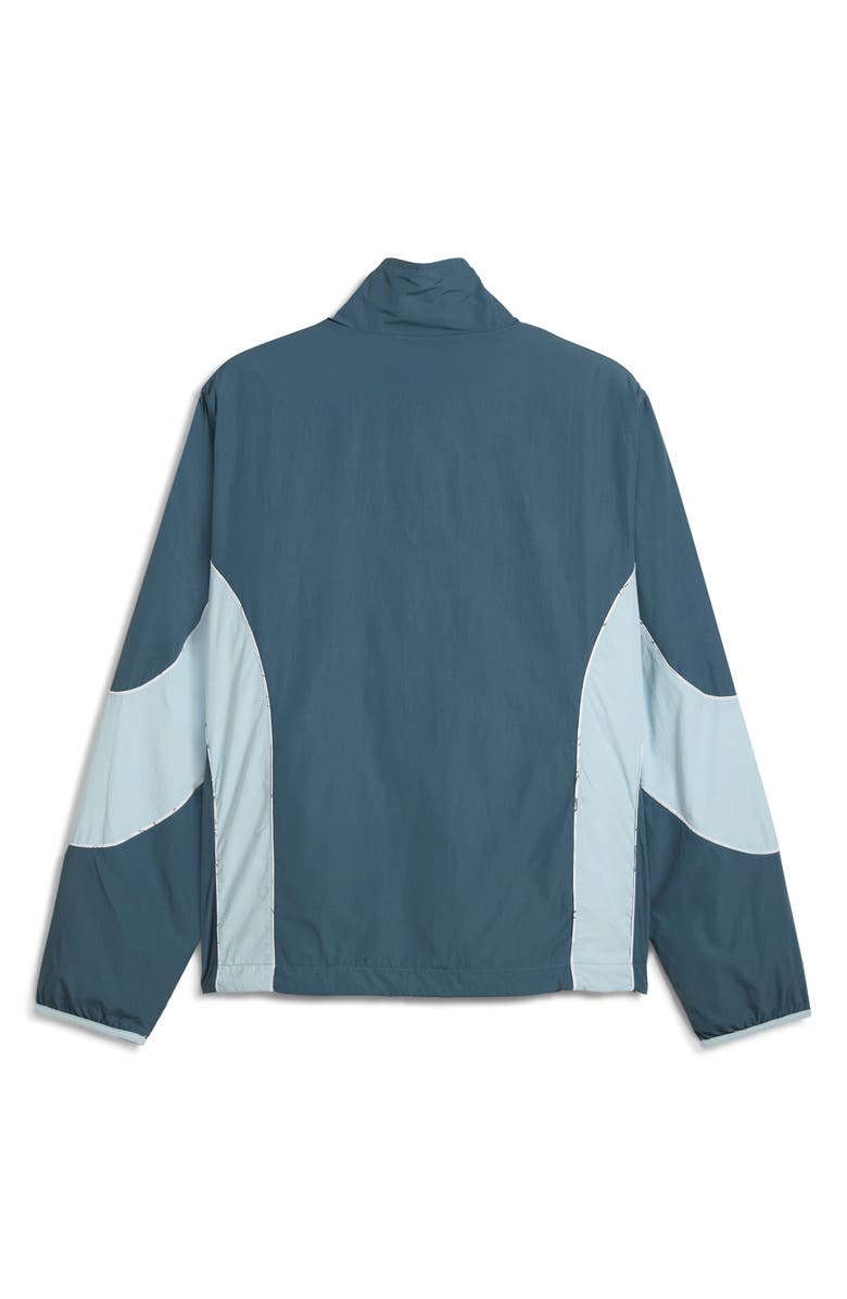 PUMA x KidSuper MCFC Reversible Nylon Jacket, Alternate, color, Gray Skies/ Team Light Blue