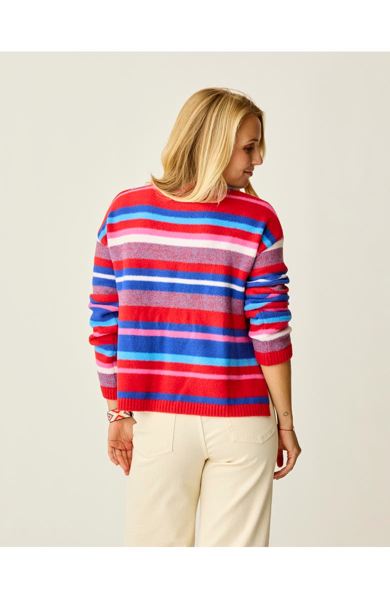 Carve Designs Olivia Plush Sweater, Alternate, color, Multistripe