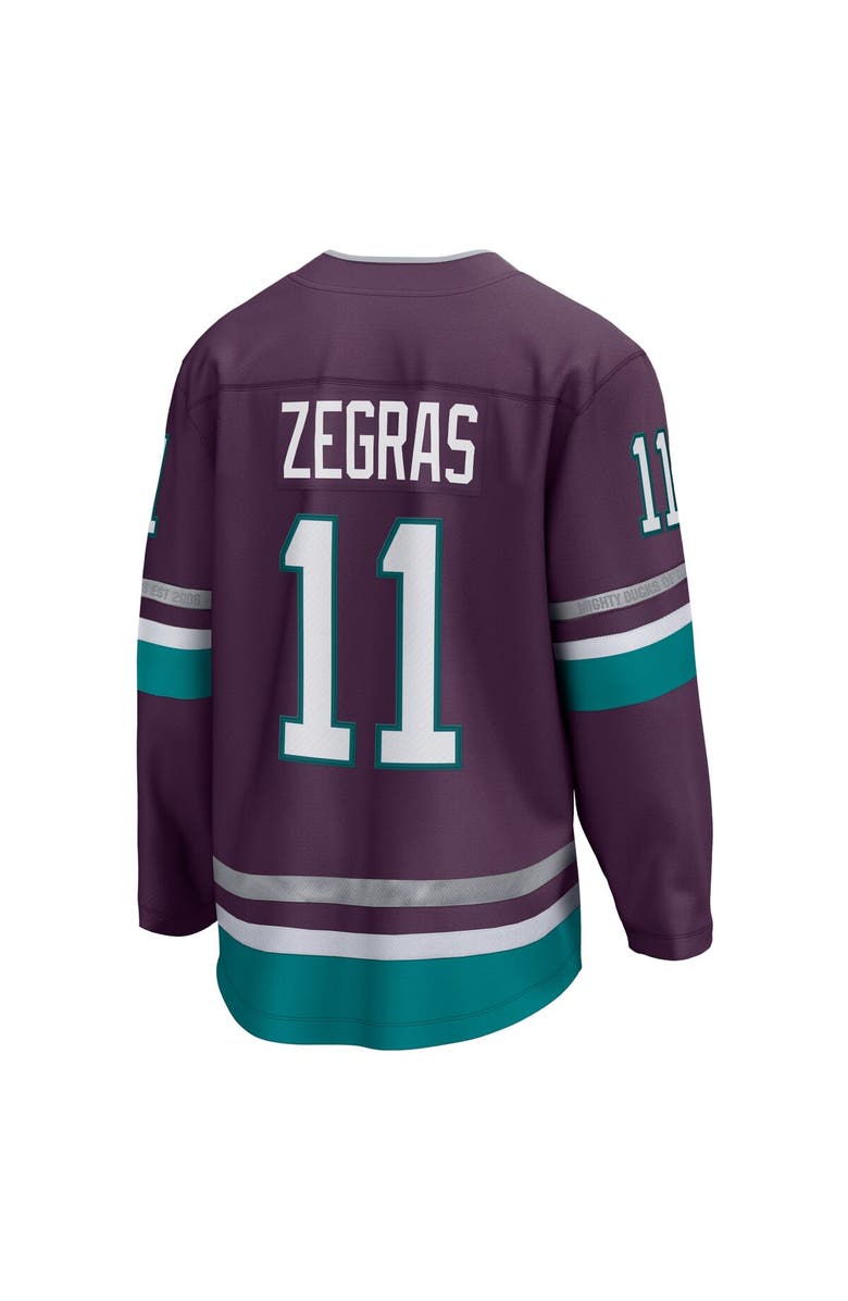FANATICS Men's Fanatics Branded Trevor Zegras Purple Anaheim Ducks 30th Anniversary Premier Breakaway Jersey, Alternate, color,