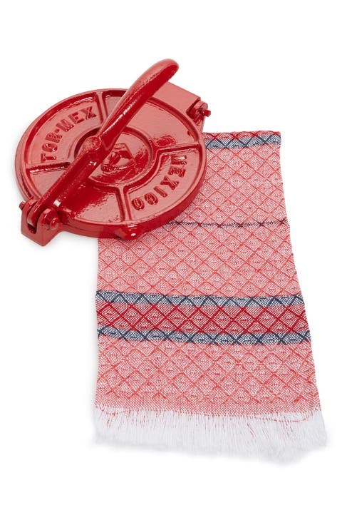 Red Cast Iron Tortilla Kit