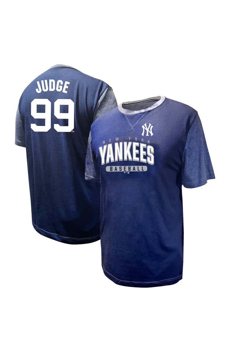PROFILE Men's Profile Aaron Judge Navy New York Yankees Big & Tall Name & Number T-Shirt, Alternate, color, Navy