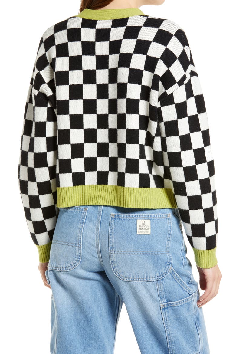 Andretti Cardigan, Alternate, color, RACING FLAG/ LIME